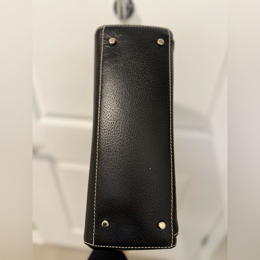 Kate Spade Baxter Street Catalina Black Leather Satchel‎ Bag, Very Gently Used - Picture 4 of 7